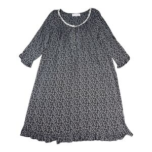 Eileen West Womens Nightgown Floral Size M Medium